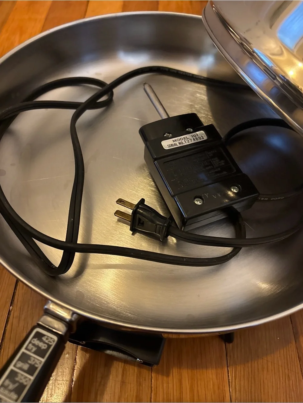 Vintage FARBERWARE 12” Electric Skillet w/DOME LID. Model 310-B. Tested Working